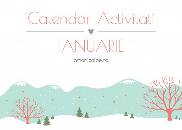 calendar activitati ianuarie
